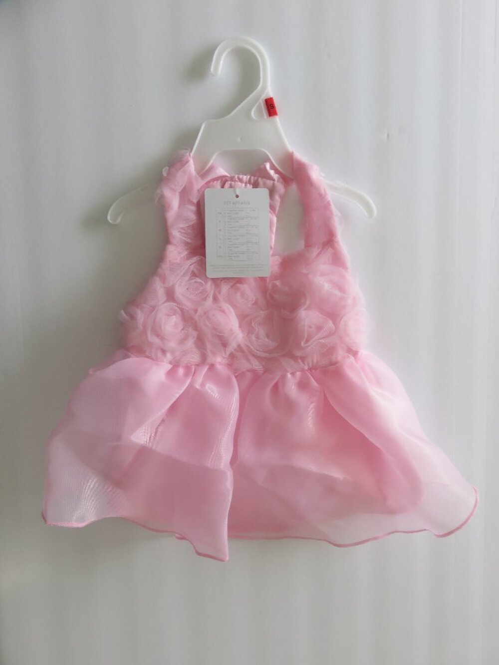 (#132) Hopper's Lane pink Roses Summer Dog dress Size S
